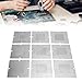 Oreilet 9Pcs BGA Reballing Stencils, 304 Stainless Steel 90x90 Template Kit with Universal Sizes for Laptop CPU Repair, Graphics Card, Motherboard Rework Station