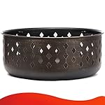 SINGLYFIRE 36 Inch Fire Pits for Outside Large Outdoor Wood Burning Crossweave firepit Heavy Duty Steel Bronze Bonfire Pit for Patio Backyard Garden with BBQ Grate,Spark Screen,Log Grate,Poker - Image 5