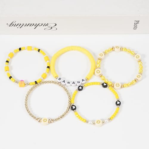 Image of Football Baseball Soccer Beaded Bracelets for Women Stackable Game Day Sports Theme Bracelet