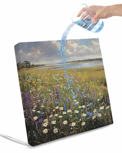 Hokiten Spring Floral Outdoor Cushion Chair Cover Set of 2 - Waterproof Couch Seat Covers, Modern Oil Painting Summer Botanical Patio Furniture Protector Cushions Slipcovers for Sofa/RV, 24