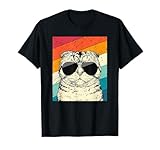 Retro Vintage Scottish Fold Cat with Sunglasses Cat Lovers T-Shirt