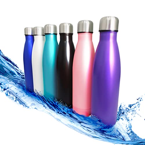 Garrafa De Água Portatil Inox Térmica Squeeze Com Camada Dupla Para Academia Esporte 500 ML Quente F