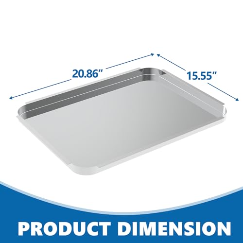 Image of SafBbcue Grill Grease Tray Stainless Steel Drip Pan Tray Bull for Grill Replacement Parts 24268 for All Bull Outdoor 30 Inch Grills-Angus, Outlaw, Lonestar