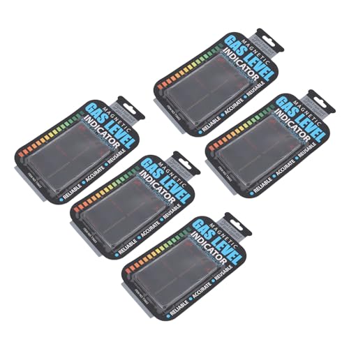 5pcs Gasflaschenpegel -Indikatorgasspiegel -Indikator für Gasflaschen, Flaschenpegelanzeige Magnetgasspiegel -Indikator, Kraftstoffspiegelindikatoren für Reisen Camping Caravan