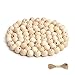 R.FLOWER Natural Wood Beads Round Ball Wooden Loose Beads Unfinished Wood Spacer Beads for Craft-making 200pcs (14mm)