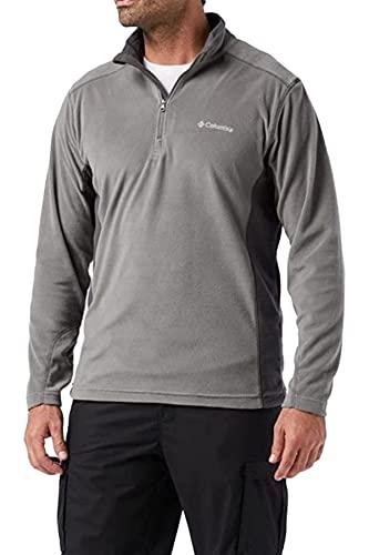 Columbia Men's Klamath Range II Half Zip, City Grey/Shark, 2X Big