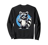 Lustige motive Raccoon Rocking Waschbär shirts