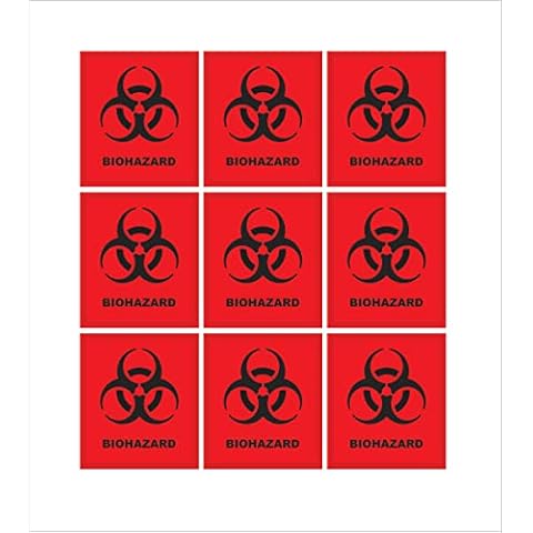 Biohazard Warning Stickers by Sticker Tiger Cover