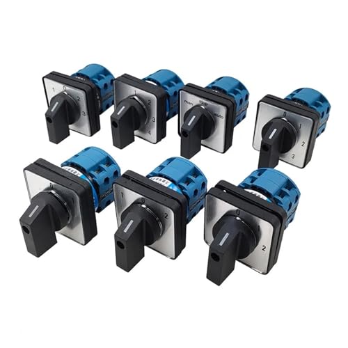 Interruptor de conmutación de leva rotatorio LW28-20 de 4 posiciones y 8 terminales 500V 20A