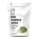 It's Just - Pumpkin Seeds (Pepitas) 1.88lb, No Shell, Raw Unsalted or Dry Roasted with Sea Salt, Keto Friendly Snacking, Non-GMO, Packed in USA (Raw/Unsalted)