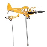 BESTonZON Decorazione Metallo con Girandola Scultura Segnavento per Esterni Facile da Installare per Cortili e Aree