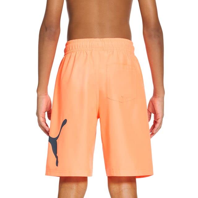 Image of Puma Boys' Fashion Swim Trunks, Water Repellant, Elastic Waistband with Drawcord