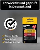 Intenso Rainbow Line 3x32 GB USB-Stick USB 2.0, gelb, rot und schwarz – Ansicht 7