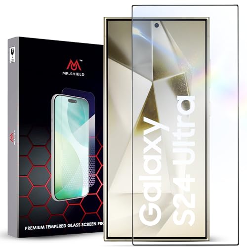 Image of Mr.Shield Top-Notch HD+ Tempered Glass Screen Protector Guard for Samsung Galaxy S24 Ultra - 9H Hardness, Military Grade Protection, Easy Installation kit