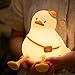 Produktbild UODIR LED Nachtlicht Kinder, Kawaii Duck Entchen Silikon Stilllicht, süße Tiere Nachttischlampe, dimmbar Timer Babyzimmer Stillen,Touch-Dimming & USB-Ladung,Kindergeschenke