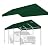 Vanteriam 12'x20' Upgraded Carport Replacement Top Canopy Cover for Car Garage Shelter Tent Party Tent with Ball Bungees Green (Only Top Cover, Frame is not Included)