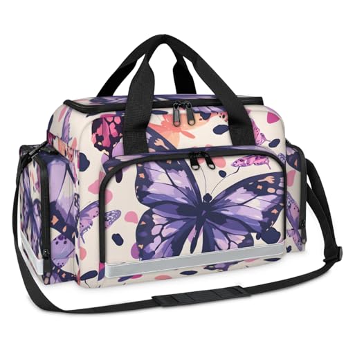 GzLeyigou First Aid Bags Empty, Rusticbutterfly Emergency Bag First Aid Kit Multiple Compartment Kit Carrier On Call Trauma Bag For Paramedics Emergency Medical Supplies Kit