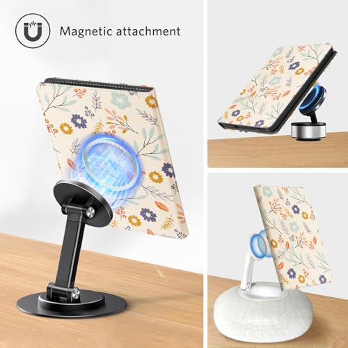 Image of CoBak Stand Case for 7 inch Kindle Paperwhite 12th Gen 2024 and Kindle Colorsoft with Hand Strap - Compatible with iPhone MagSafe, for Samsung /Belkin /Anker Wireless Charging Pads, Durable, Auto Sleep Wake