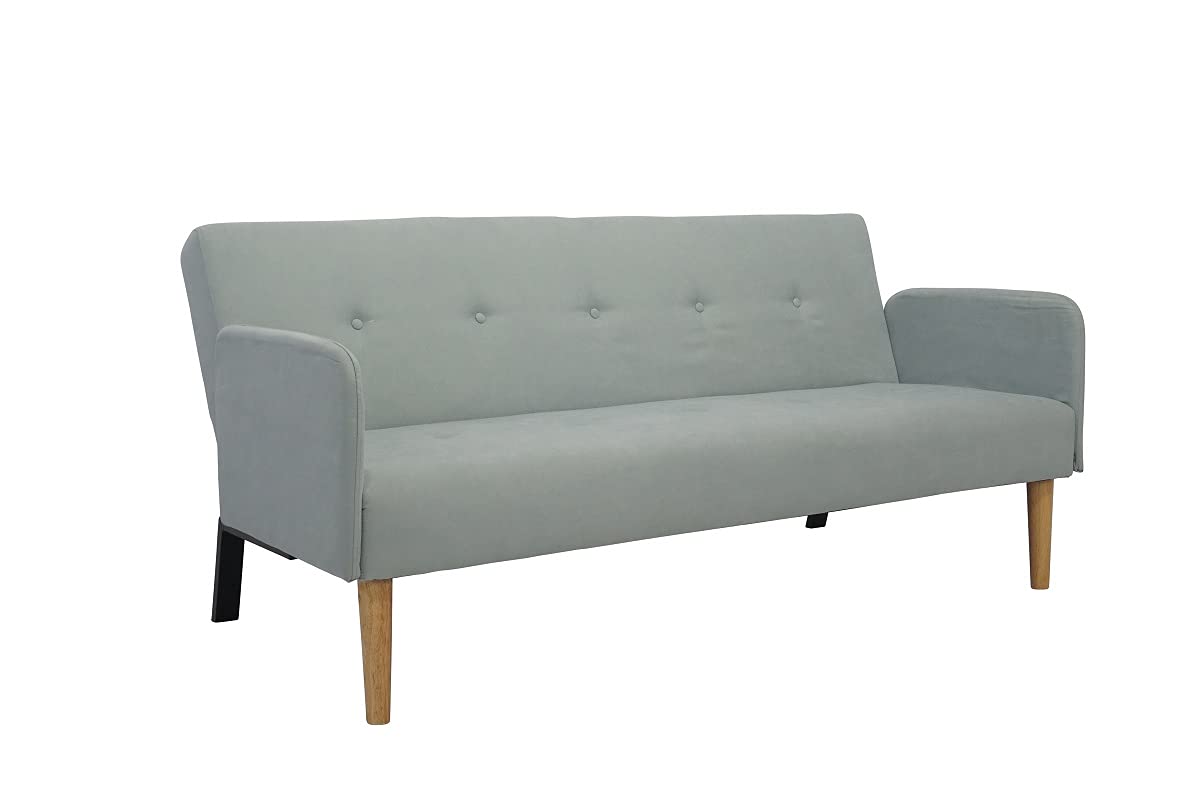 ITALFROM Divano Sofà Bed AZZURRO 173X85X83 cm Con Braccioli Letto 2 Piazze