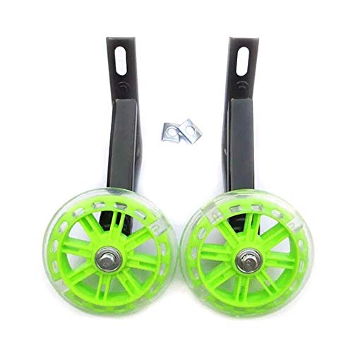 Lumemery 1 Paar Fahrradtrainingsräder Fahrradstabilisatoren Blinkende Stützräder für 12/14/16/18/20 Zoll Single Speed Kinderfahrrad Cover