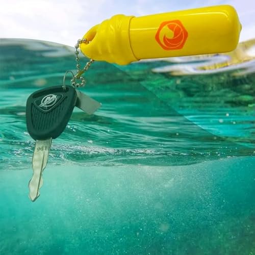 Image of Seahive Floating Keychain (2 pack) with Waterproof Safety Container Boat Key Float - Pontoon, Fishing Accessories key holder