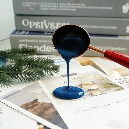 Zifospy 7mm Mini-Heißklebepistolen-Siegelwachsstäbe, geeignet für Siegelstempel, Grußkarten, Briefe, Flaschenverschlüsse und DIY-Handwerk,36 Stück （Marineblau）