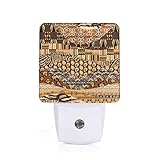 Lumière douce et agréable pour les yeux : équipée d'un éclairage LED économe en énergie dans un ton blanc chaud, cette veilleuse à imprimé patchwork de style africain offre une lueur douce et non éblouissante pour les routines du coucher, une navigation sûre dans l'obscurité et créant une ambiance chaleureuse dans les chambres d'enfants ou les maisons de parents âgés.