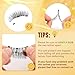QUEWEL Magnetic Eyelashes 2 Pair Reusable Natural Look Magnetic Eyelashes with Applicator No Glue Needed Eyelashes Cat Eye Lash Clusters Kit Easy to Wear and Remove(B+L02)