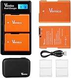 nikon 14-24 dxomark 【Volle Kompatibilität】Der Akku-Satz Vemico EN-EN14 EN-EL14a ist kompatibel mit D5600/D3300/D3500/D5100/D5500/D3100/ D3200 / D5200 / D5300 / Coolpix P7000 P7100 / P7200 / P7700 / P7800. (Komplette Kompatibilitätsliste in Beschreibung unten)