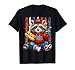 Funny Raccoon USA Flag Hotdog Freedom 4th of July Men Boys T-Shirt