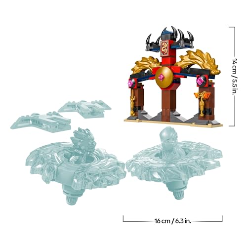 LEGO Ninjago Pack de Combat Spinjitzu du Dragon - Jeu de Construction avec 2 toupies et 2 minifigurines - Idée Cadeau pour garçons et Filles dès 6 Ans Amateurs de la série TV 71826
