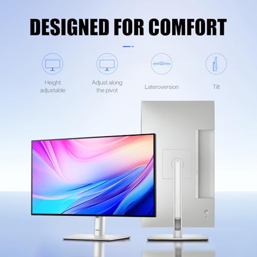 Image of Dell UltraSharp U2424H Monitor - 24 Inch, Full HD (1080p) 1920 x 1080 at 120 Hz, 16:9 IPS, Computer Monitor Screen with DisplayPort, Type-C, and USB-C Cables - 1 Pack (New)