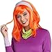 Jerry Leigh Scooby-Doo Daphne Costume for Adults, Standard Size, a Purple Mini Dress, a Headband, and a Green Scarf