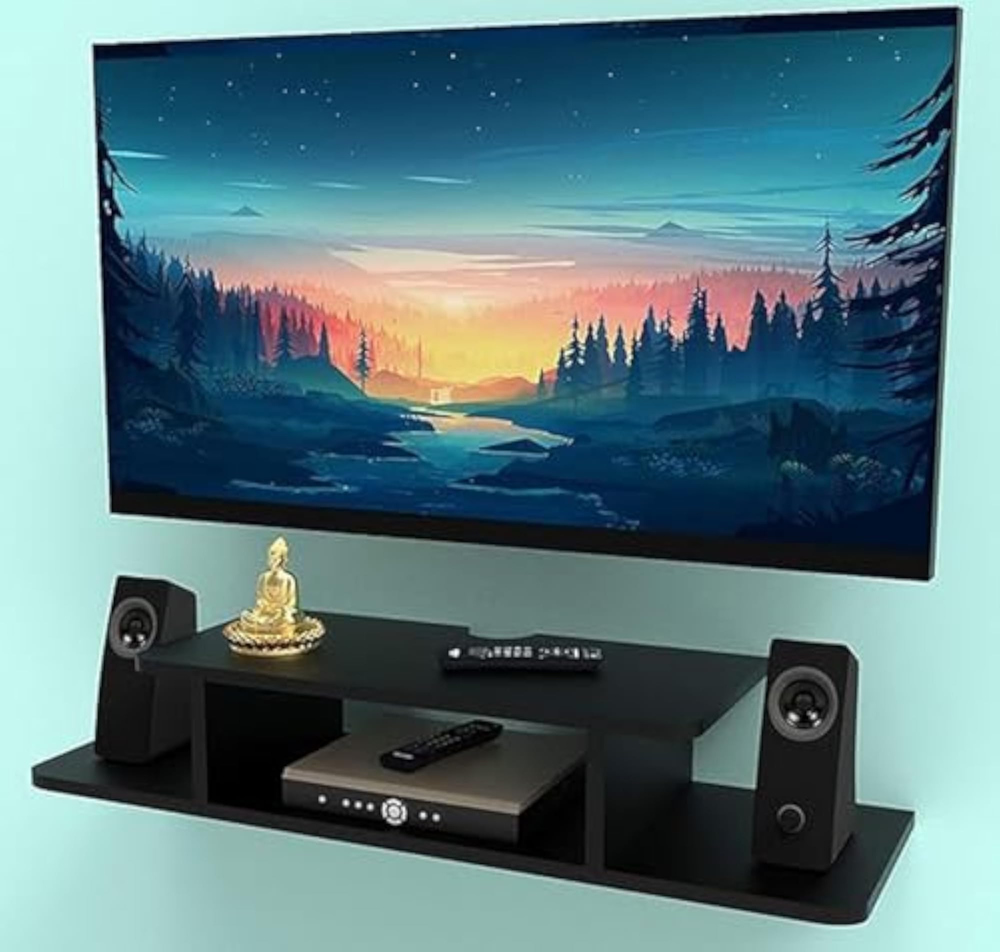 Wooden Floating TV Entertainment Unit