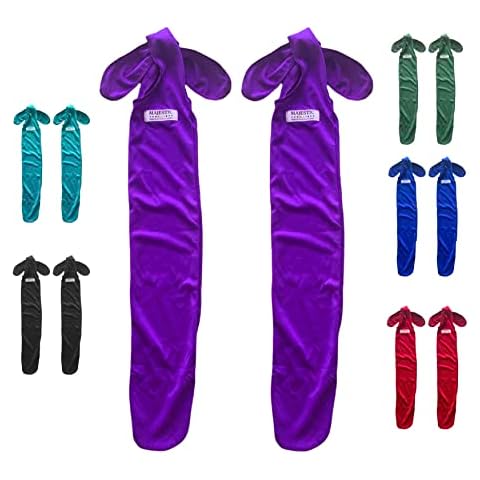 Majestic Ally Lycra Tail Bag for Horses - to Keep The Tail Clean and Protected - Set of 2 (Purple) Cover