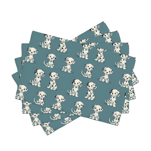 Sets de table double résistant à la chaleur et lavables pour repas de fête