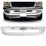 KUAFU Front Bumper Compatible with 1994-2001 Dodge Ram 1500, 1994-2002 Ram 2500 3500 Replacement for CH1002256 CH1002172 55076599AG 55274749 Bumper Face Bar Steel Chrome 2Pcs