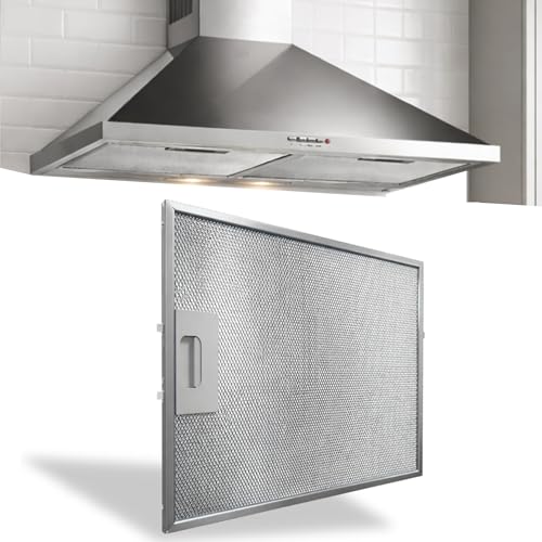 Filtro Campana Extractora compatible con Teka DBB60, Repuesto campana Teka, código original 81460133, Medidas 27.5 cm x 34.4 cm, Contiene 1 unidad de filtro