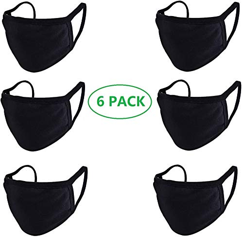 Face Masks – 100% Cotton Reusable & Washable Adjustable Ear Straps– Protection from