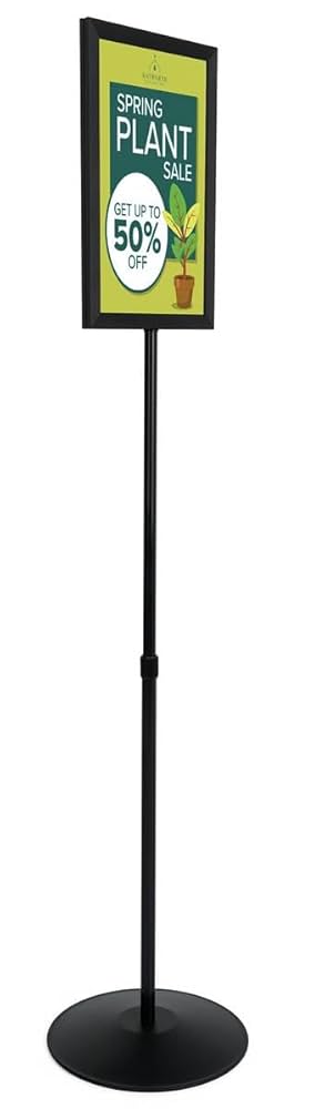 Amazon.com : 11x17 Sign Stand with Height-Adjustable Post