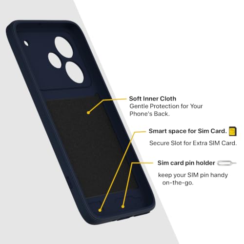 Image of Pikkme Back Cover for Realme P4 Pro 5G Soft Matte Silicone Mag-Safe Design (Mag-Safe Not Support) Camera Protection | Slim Fit Bumper Cover (Blue)