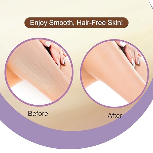 Image of DR.RASHEL Insta Smooth White Chocolate Wax Strips | Instant Hair Removal | Smooth Skin | Face & Body Wax Kit | 24 Wax Strips