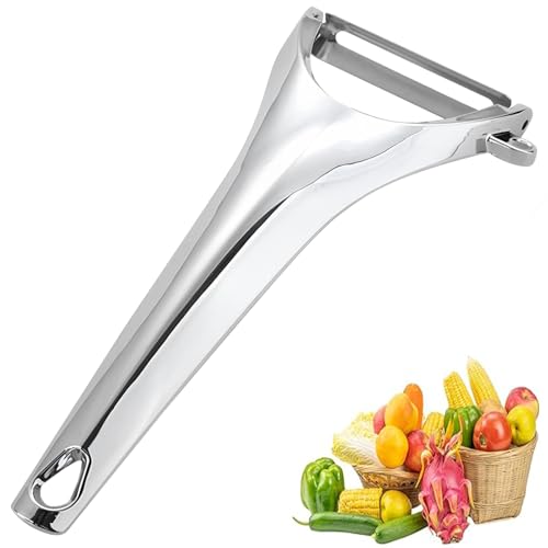 Professional Stainless Steel Vegetable and Fruit Peeler, Ergonomic Y-Shaped Design