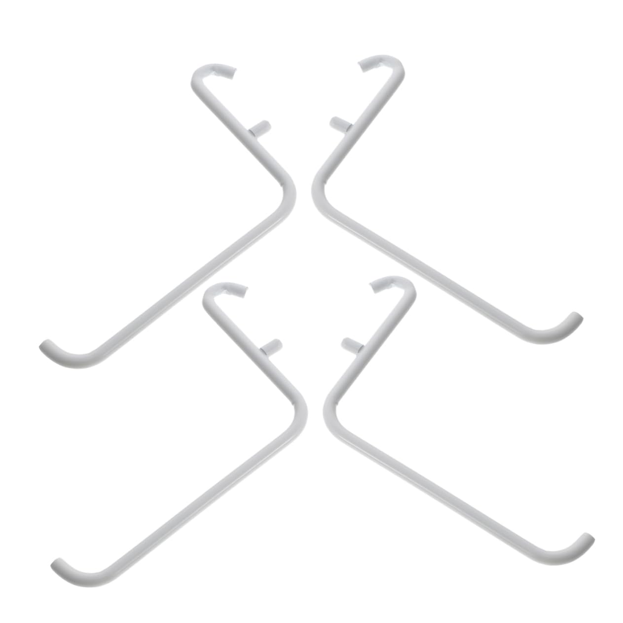 NAMOARLY Garage Storage Hooks 4 Pack Metal Paint Bracket Pegboard Hooks for Tools Office Kitchen