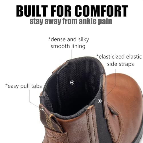 SUREWAY Men's Slip On Work Boots for Men-Soft Toe,Upgraded Slip/Water Resistant,Soft Toe,Anti-Static,Fire Station Mechanic Insulated Boots/Shoes4