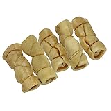 Wild Eats Water Buffalo Retriever Style Cheek Roll 3" Dog Chews-5 Pack (Long Lasting Dog Chews Treats & Bones for Medium Dogs) Substitute for Pig Ears for Dogs