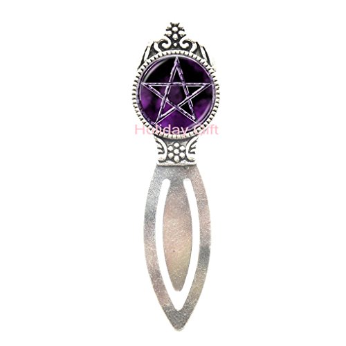 Fashion Bookmark,Pentagram Bookmark Pentagram Jewelry Pentagram Bookmarker Wicca Bookmark Protection Amulet Pagan Bookmark Wiccan Jewelry Pentacle Bookmark,AE0057 (S1)