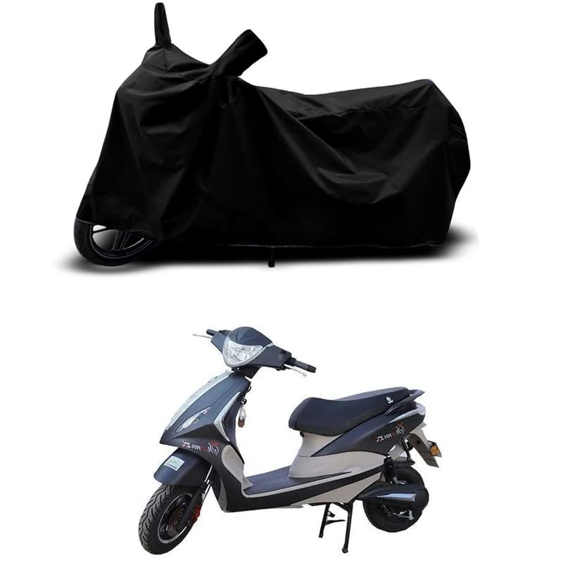 Image of 100% Scratchproof /UV-Rays /Heat Protection /Birds Dropping /Water Resistant /Dust Proof /Waterproof /Full Bike Scooty Two Wheeler Body Cover Compatible for Storm ZX LI All Varients[Black]