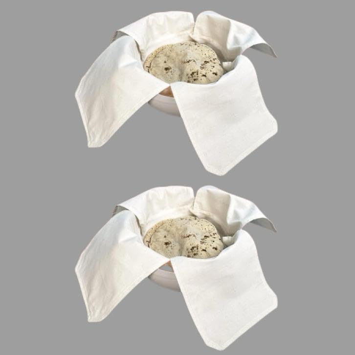 Cotton Roti Cover, Double Layer Cloth Wrap, Chapati Cover With Flaps for Hot Case Kitchen, Roti Rumal (1)
