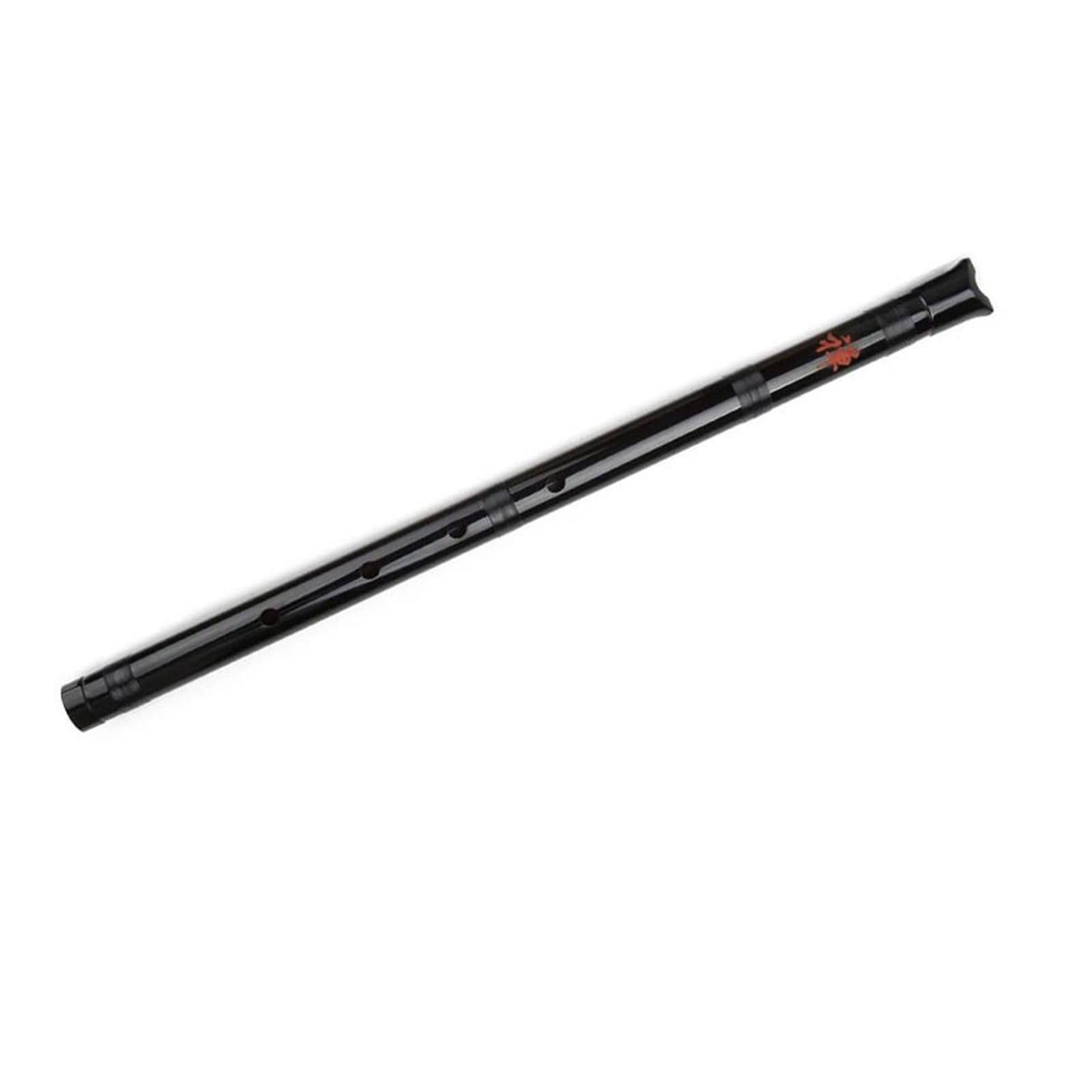 Flûte à bec en bambou Shakuhachi en ré avec housse pour débutants 5 trous Débutants Flûte Bambou(Black)
